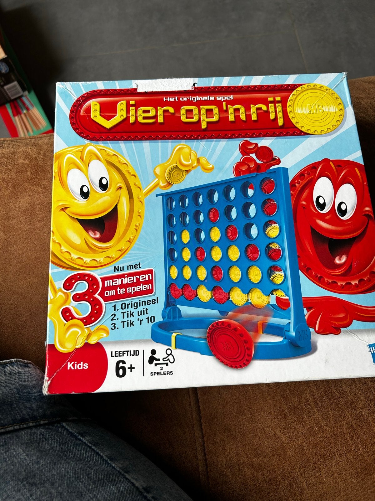Vier op 'n rij - Het originele spel van MB, Een of twee spelers, Ophalen of Verzenden, Zo goed als nieuw