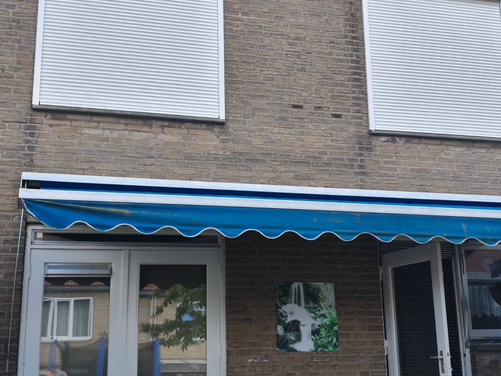 Zonnescherm knikarm, Ophalen, Gebruikt, 450 cm of meer, 150 tot 300 cm