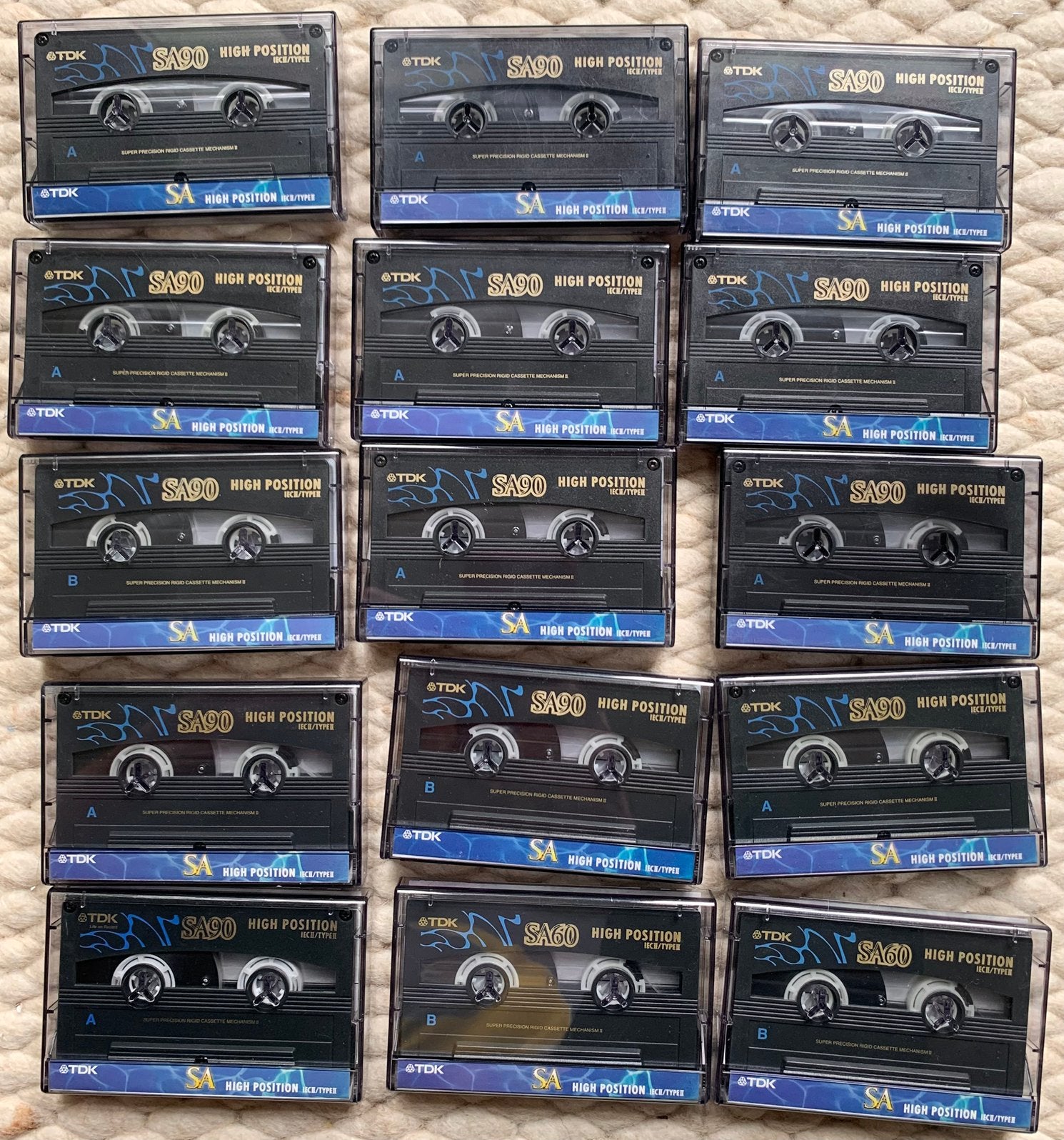 FRAAI 18x TDK SA90 SA60 cassettebandjes SA 90 60 C90 C60, Cd's en Dvd's, Cassettebandjes, Gebruikt, 2 t/m 25 bandjes, Ophalen of Verzenden