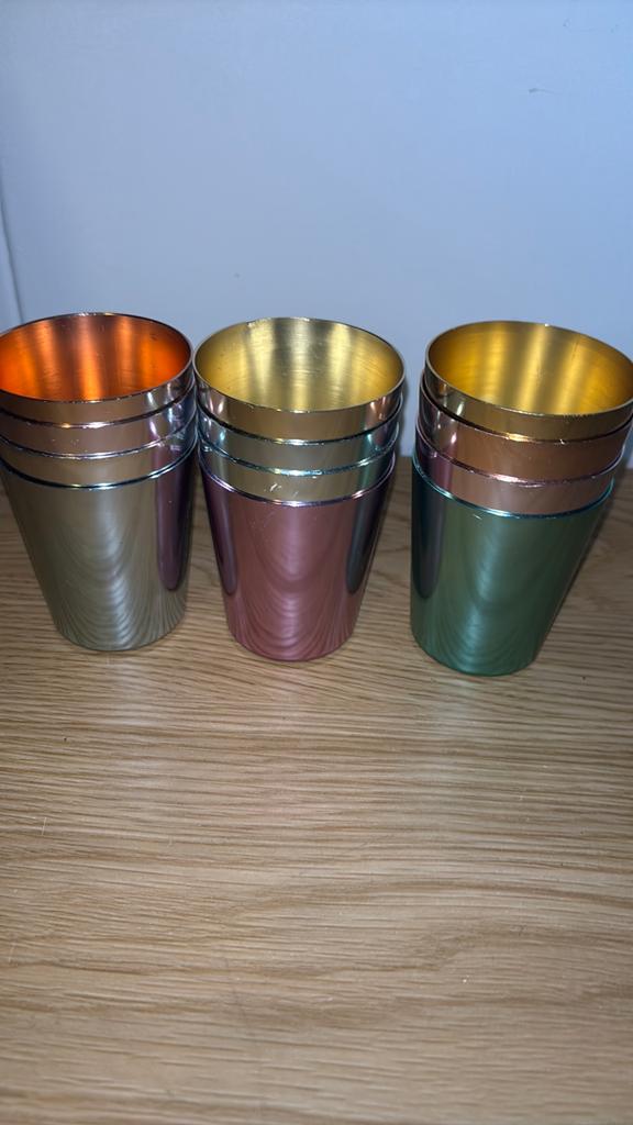 Set van 9 Emka borrelglaasjes - 7 cm hoog, Ophalen of Verzenden