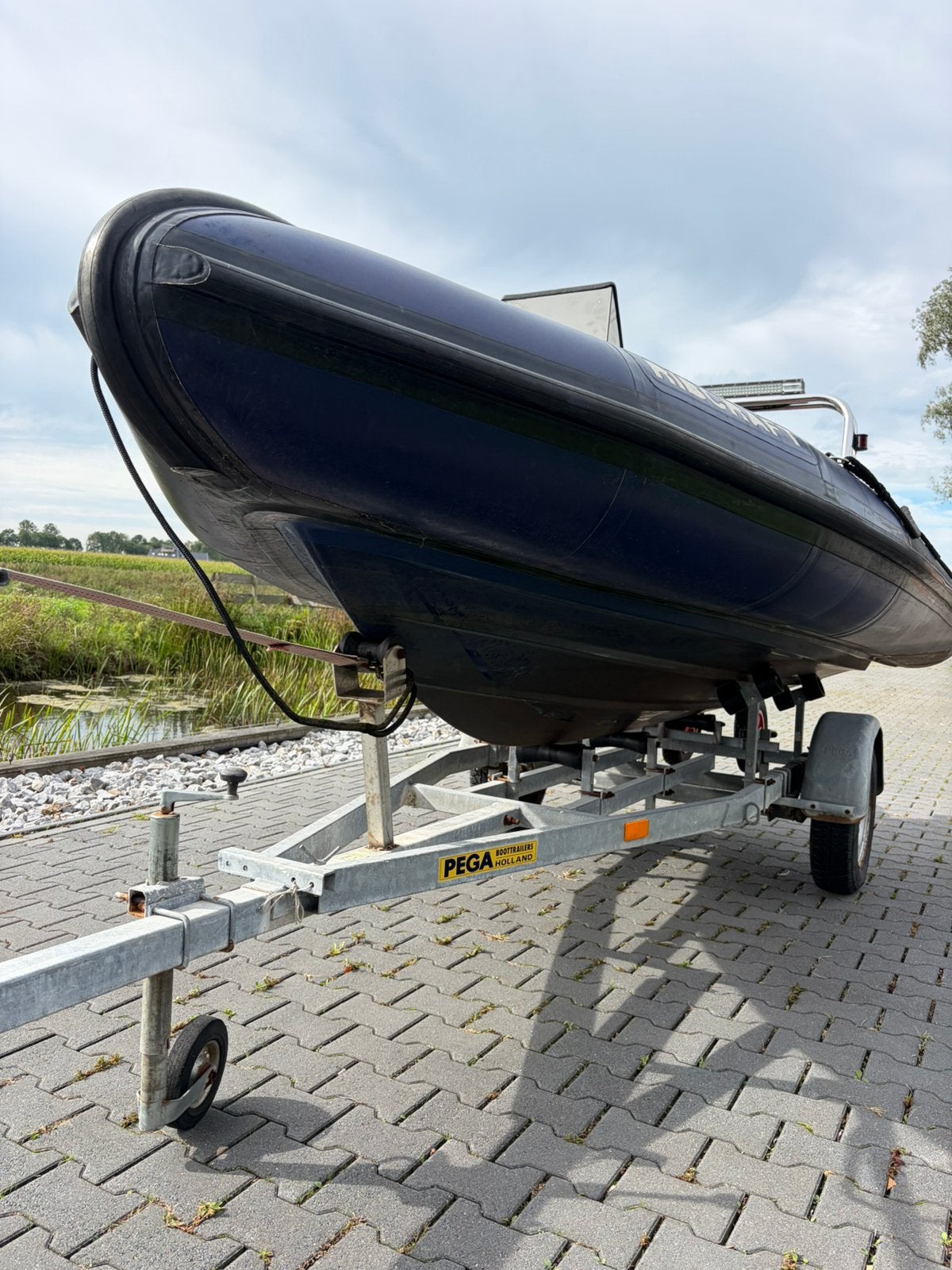 Professionele Ribcraft RIB inclusief Pega kanteltrailer, Watersport en Boten, 60 pk, Hoofdstraat 1, Gebruikt, 4 m