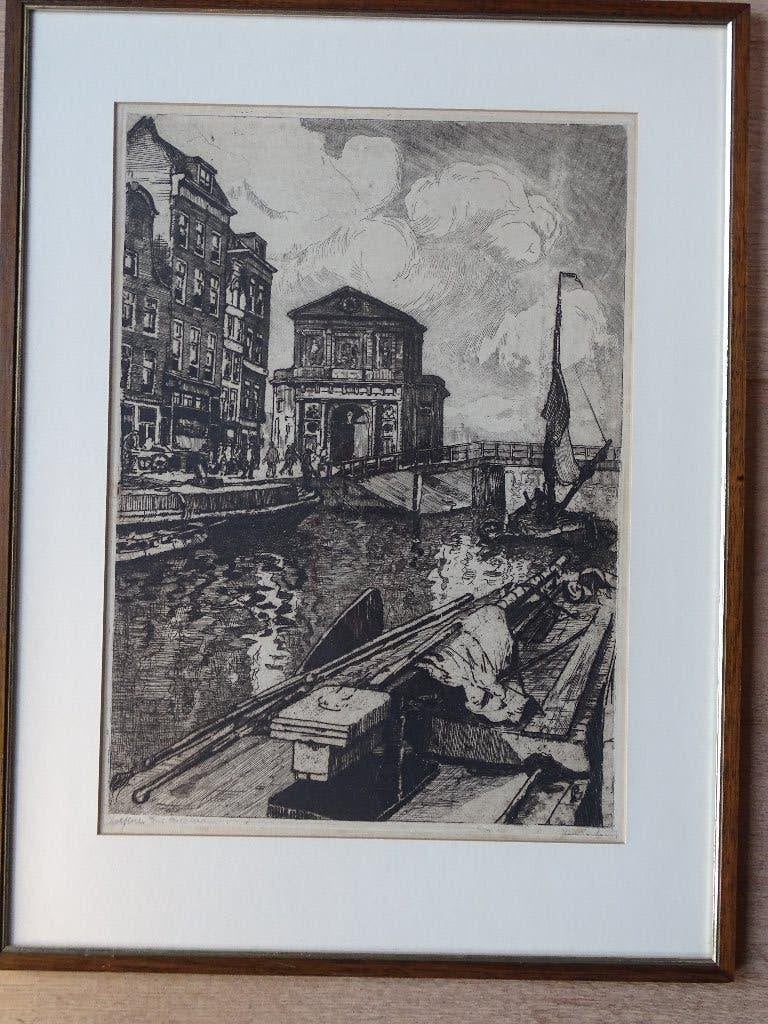 ets - Deltsche Poort - Rotterdam, Ophalen, Ets, Stadsgezicht, 50 cm