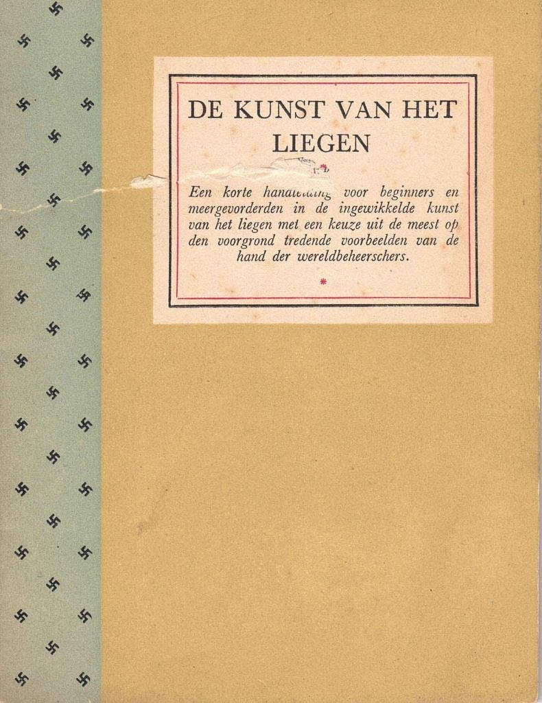 Boekje: De kunst van het liegen (uit de WOII), Adolf Hitler, Ophalen of Verzenden, 20e eeuw of later, Gelezen