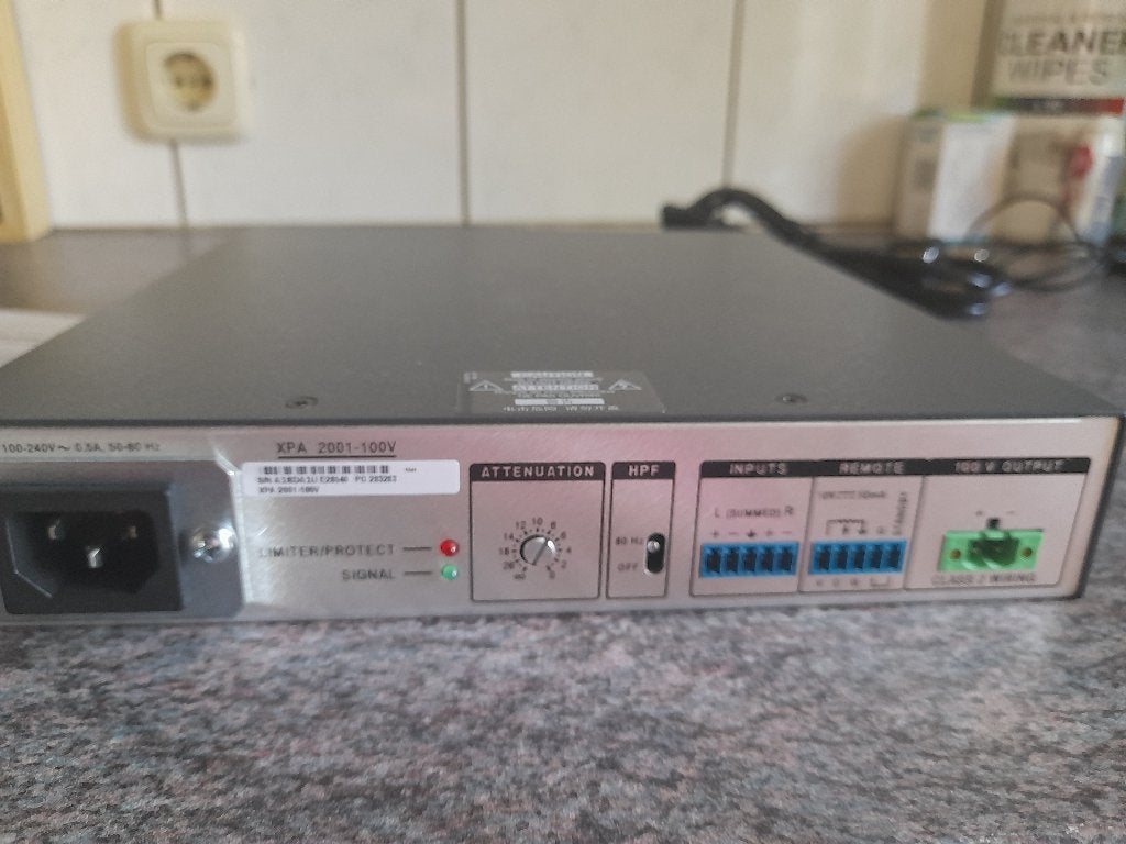 EXTON 2001 AMPLIFIER MONO 70/100V VERSTERKER 200 WATT NIEUW, Overige merken, Overige systemen, Nieuw, Ophalen of Verzenden