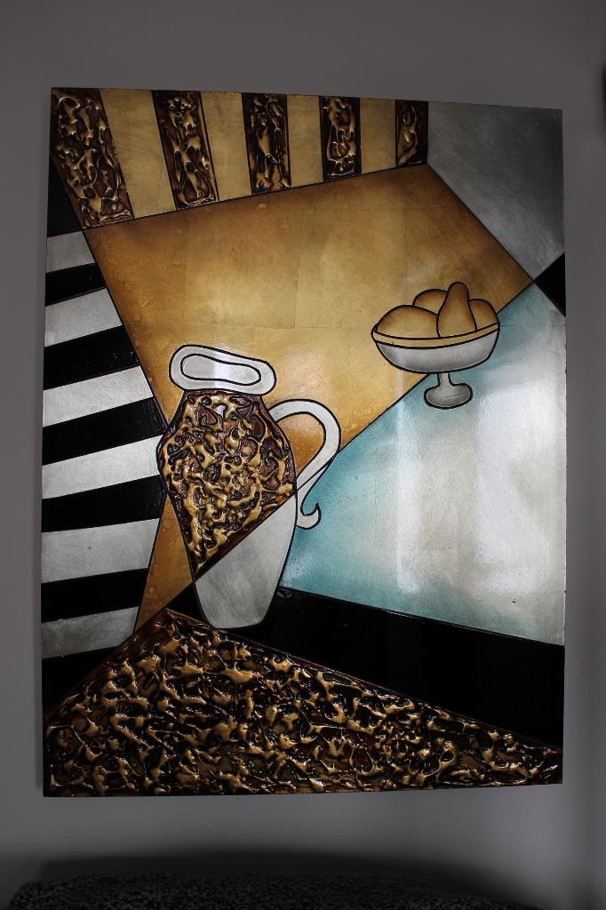 Modern SCHILDERIJ > Laatste Avondmaal < PANEEL 80x60x4 cm., Ophalen of Verzenden