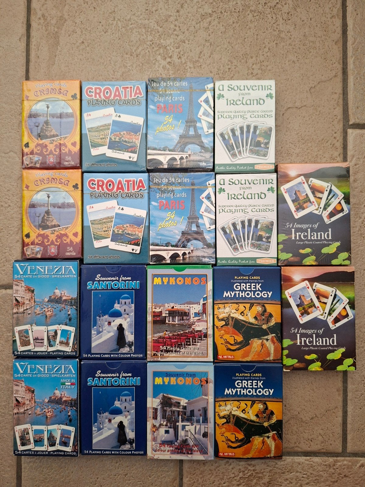 Speelkaarten Europese Steden (totaal 35 stok), Verzamelen, Speelkaarten, Jokers en Kwartetten, Ophalen, Zo goed als nieuw, Speelkaart(en)