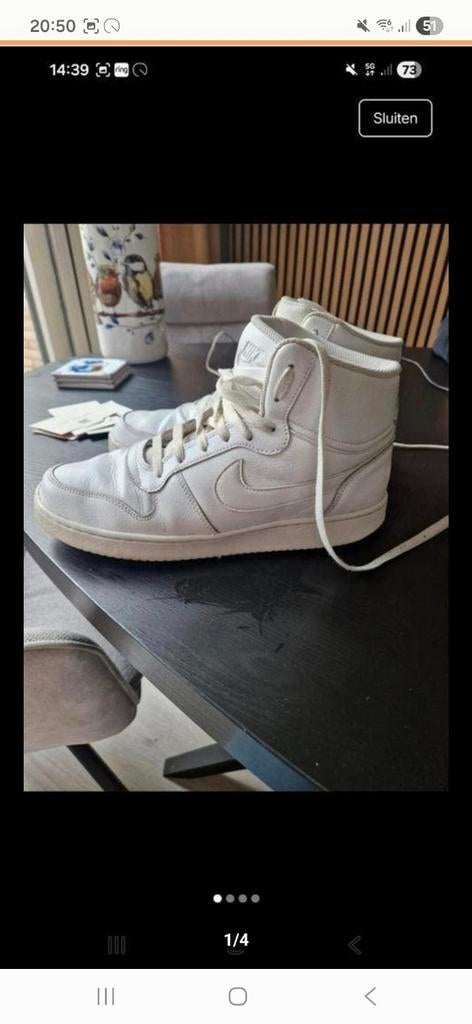 Heren nike maat 43, Ophalen of Verzenden, Wit