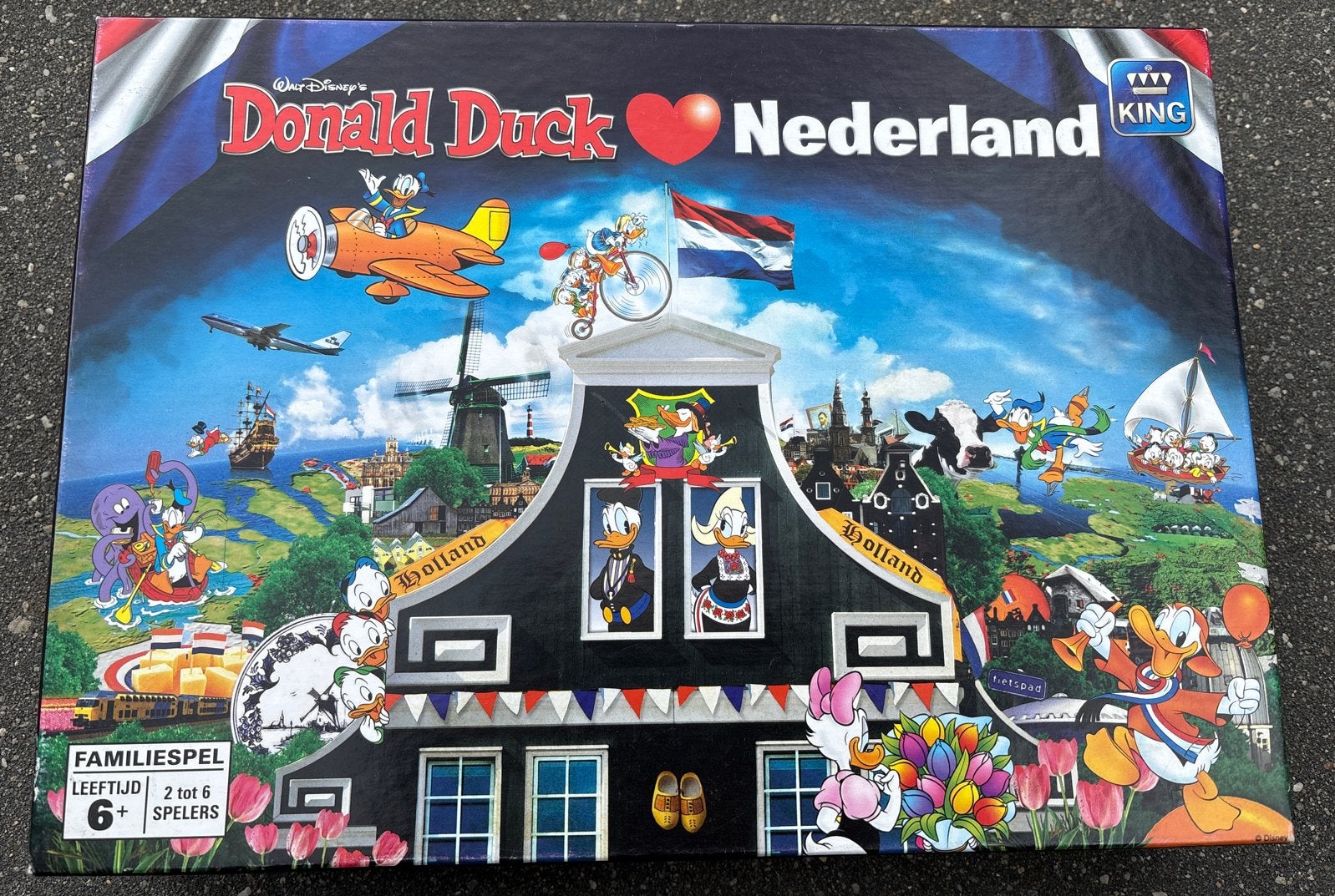 Donald Duck Nederland - Bordspel, goede staat!, Vijf spelers of meer, Ophalen of Verzenden, Gebruikt
