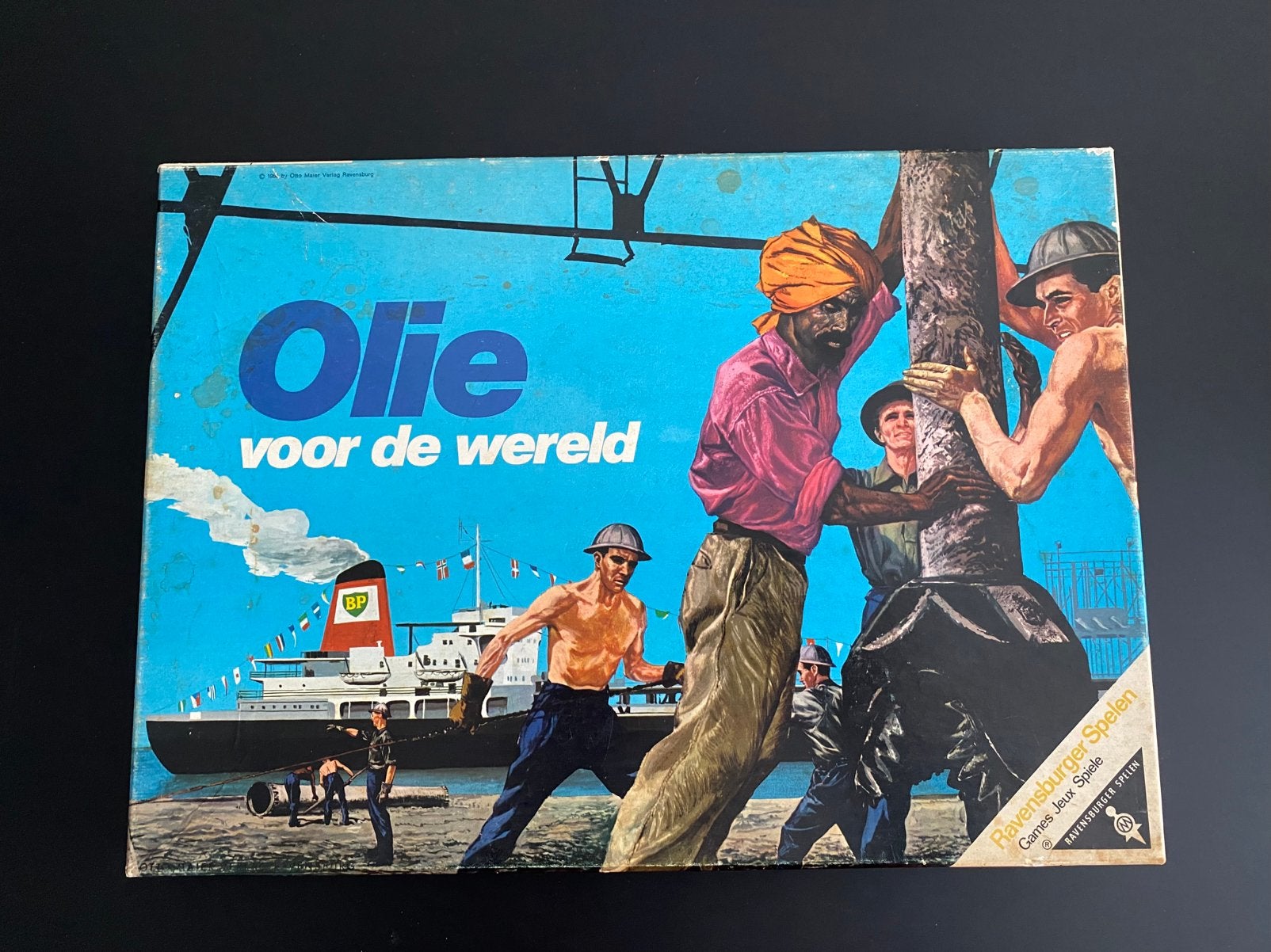 Vintage bordspel Olie vd wereld Ravensburger 1971 COMPLEET, Hobby en Vrije tijd, Ophalen of Verzenden, Zo goed als nieuw
