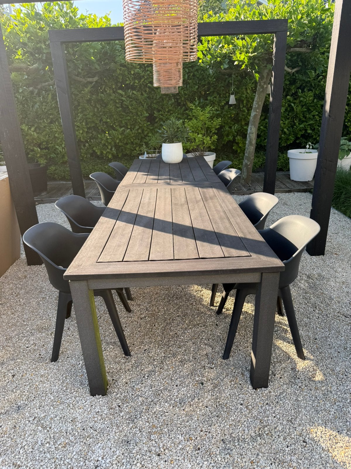 Tuintafels antractiet | 180x100 cm, Ophalen, Gebruikt, Rechthoekig, Overige materialen