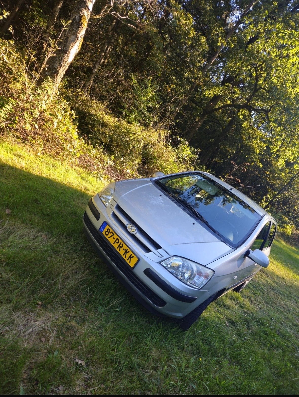 Hyundai Getz 1.3 5DRS 2004 Grijs, Auto's, Voorwielaandrijving, 40 €/maand, 4 cilinders, Origineel Nederlands