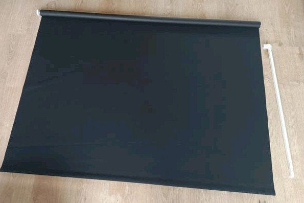 Fridans Ikea zwart verduisterende rolgordijn(en)- 140-195 cm, Ophalen, Gebruikt, Inclusief montageonderdelen, Zwart