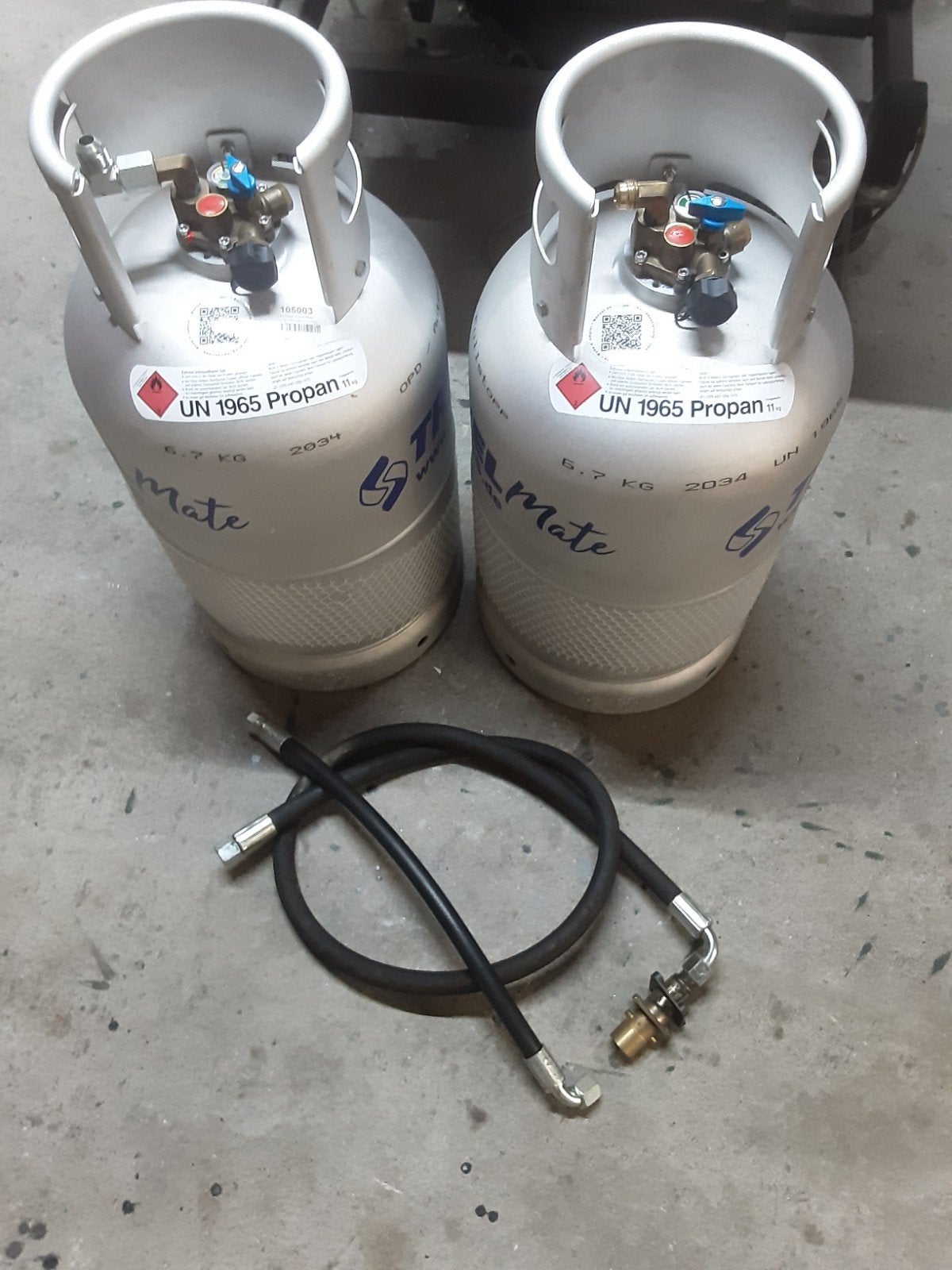 2x Travelmate LPG gasflessen, Caravans en Kamperen, Ophalen, Nieuw