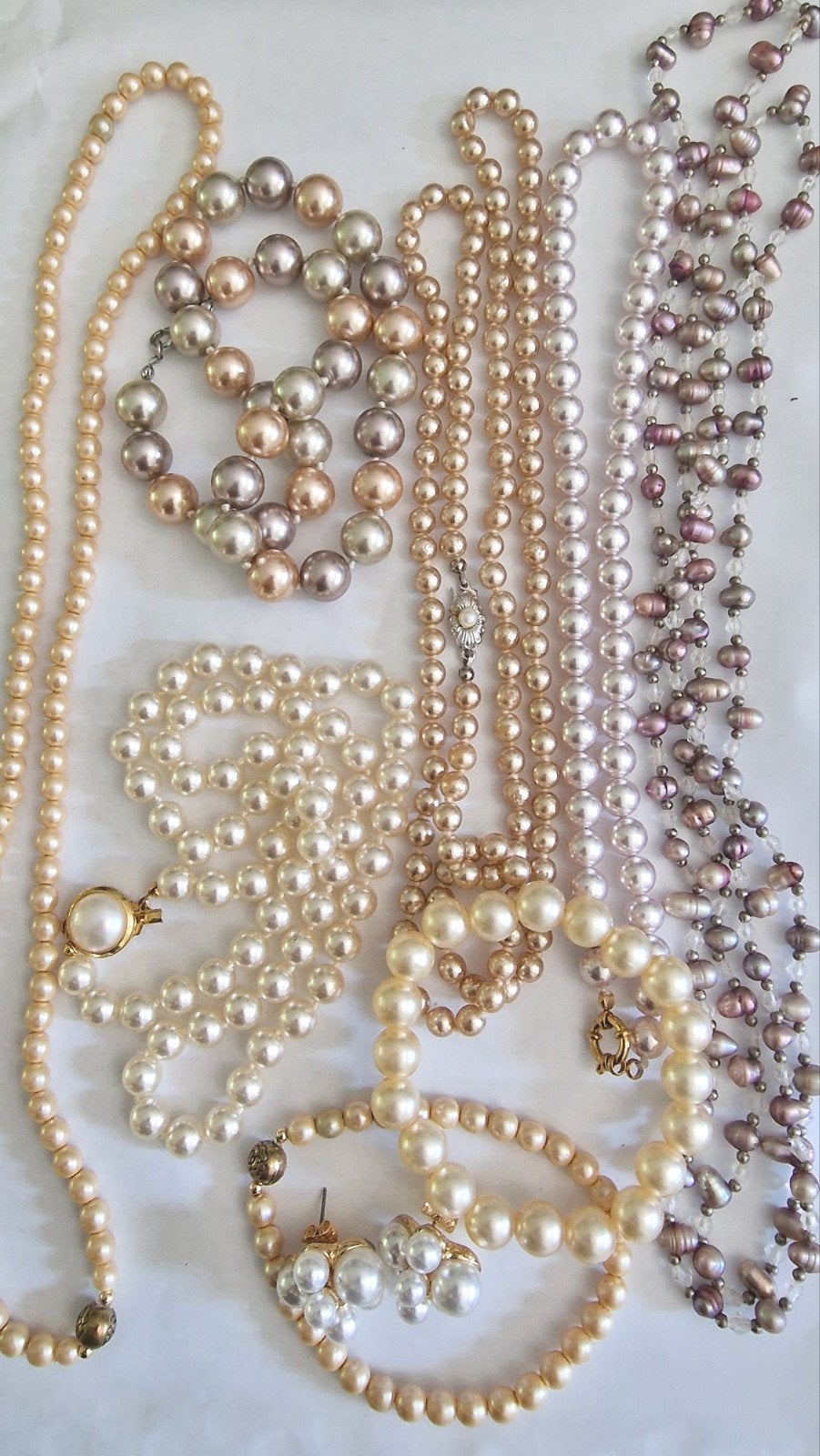 Heel groot lot parelsieraden., Ophalen of Verzenden, Zo goed als nieuw, Overige materialen