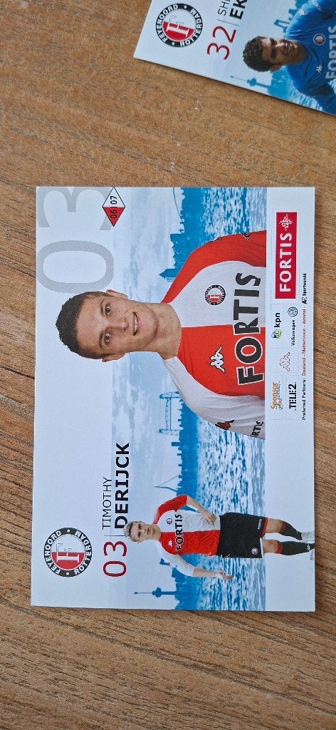 Spelerskaart; Timothy Derijck # Feyenoord / ADO Den Haag PSV, Ophalen of Verzenden, Nieuw, Feyenoord, Spelerskaart