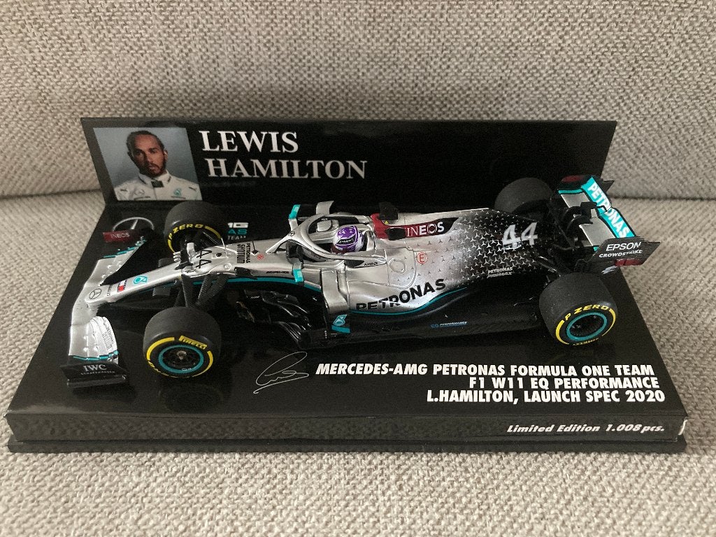 ✅ Lewis Hamilton 1:43 Launch Spec 2020 Mercedes W11 F1, Ophalen of Verzenden, Nieuw, Formule 1