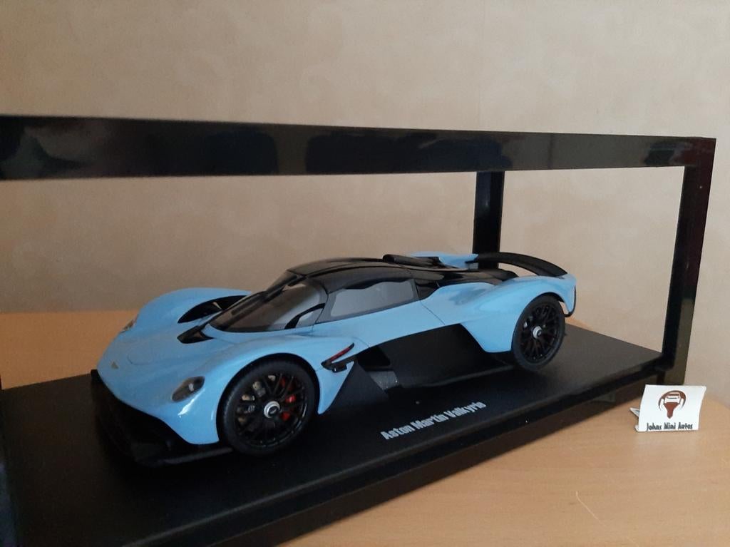 Aston Martin Valkyrie 2023 Pearl Light Blue - GT Spirit 1:18, Overige merken, Auto, Nieuw, Ophalen of Verzenden