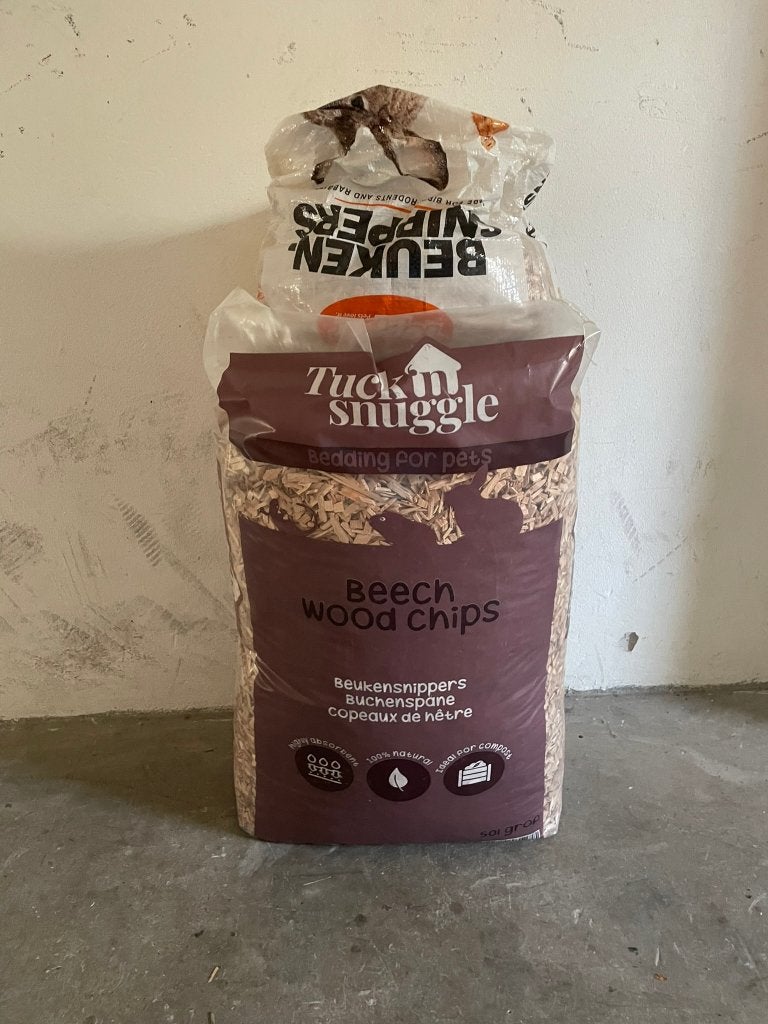 Beuken snippers 50 liter, Ophalen, Nieuw, Zand en Verzorging