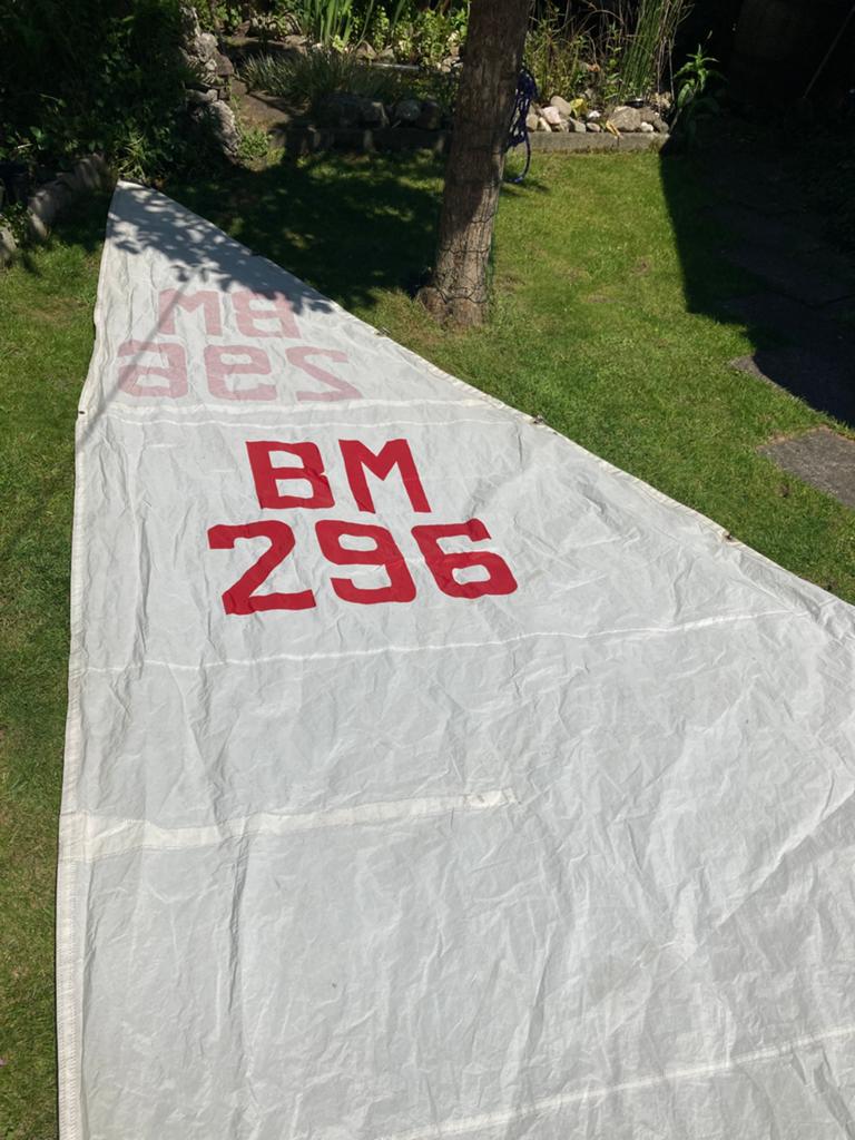 Mooi grootzeil voor kleine 12 DM 295x520cm, Watersport en Boten, Zeilen en Zeiltoebehoren, Verzenden, Zo goed als nieuw, 3 tot 6 meter