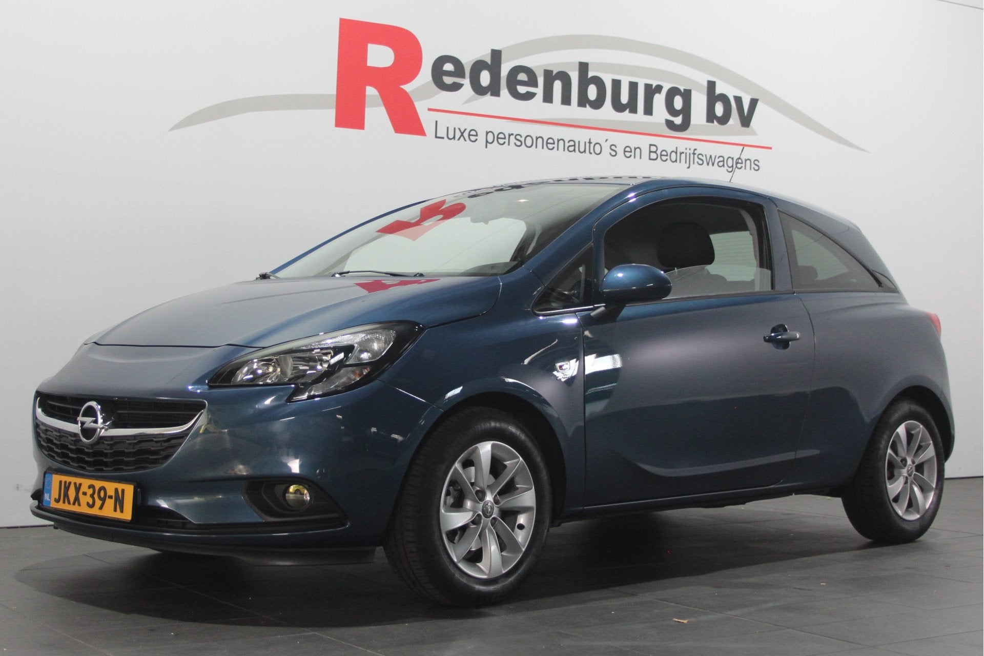 Opel Corsa 1.4 Edition - Cruise / Bluetooth / Stoel+stuur ve, Auto's, Voorwielaandrijving, Gebruikt, Blauw, Bedrijf