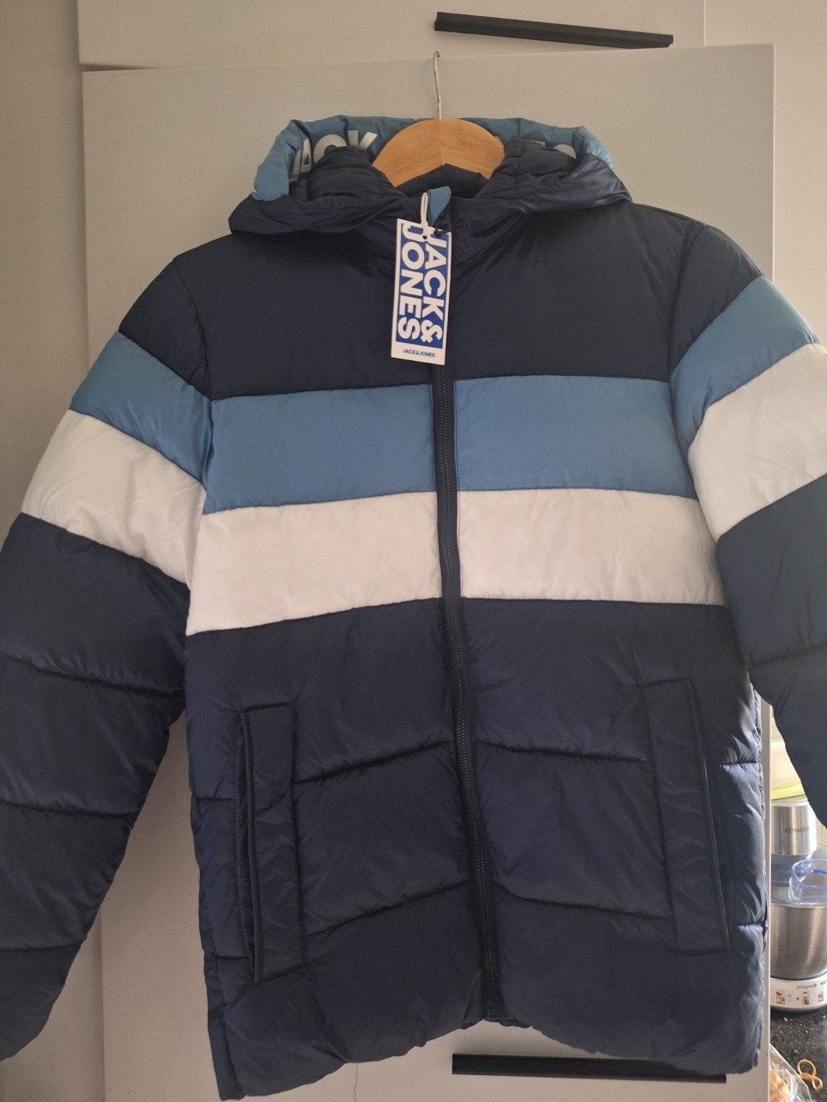 Jack & Jones jongens winterjas maat 164, Kinderen en Baby's, Kinderkleding | Maat 164, Nieuw, Ophalen of Verzenden, Jas, Jongen