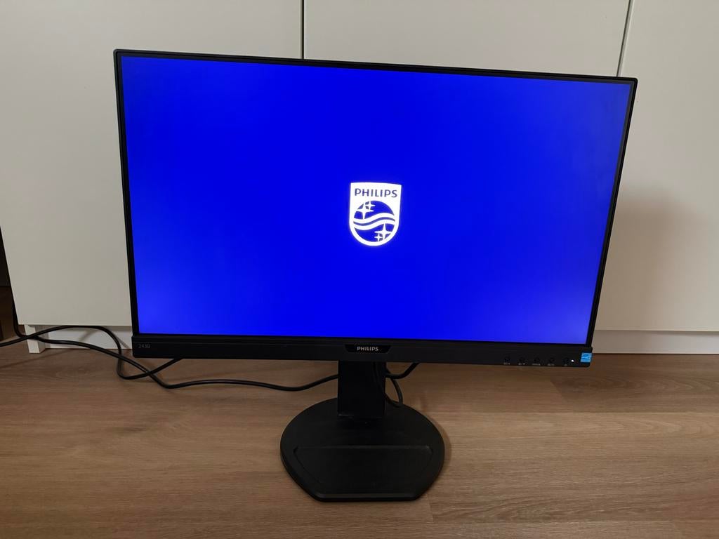 Philips 24 inch 243B9/00 Monitor - Full HD, Computers en Software, Ophalen, IPS, In hoogte verstelbaar, Full HD