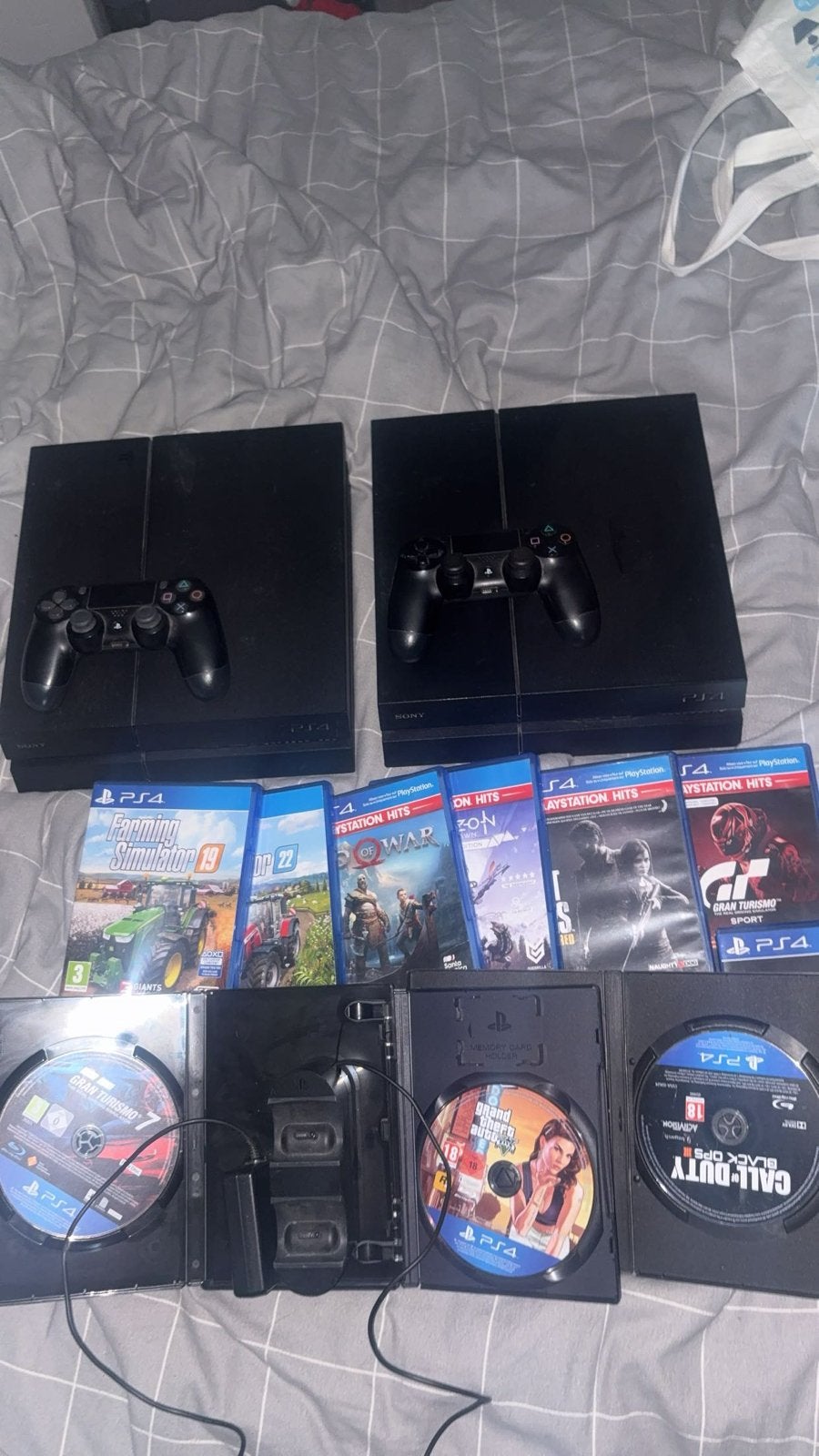 Playstation 4 met 5 spellen en controller 1tb, Online, Gebruikt, Overige genres, 1 speler