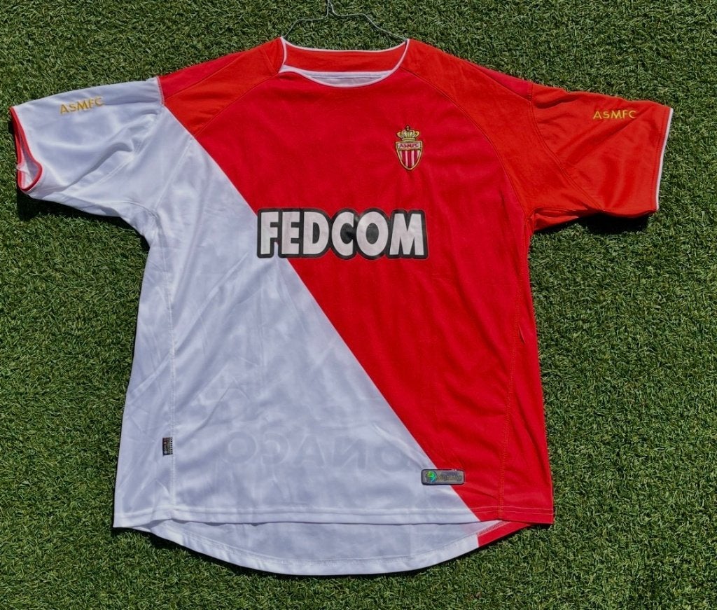 shirt voetbal AS Monaco 2003-2004 Home XL Frankrijk, Verzamelen, Ophalen of Verzenden, Zo goed als nieuw, Buitenlandse clubs, Shirt