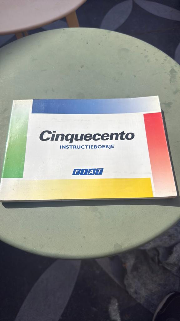 Nederlands instructieboekje Fiat Cinquecento, Ophalen of Verzenden