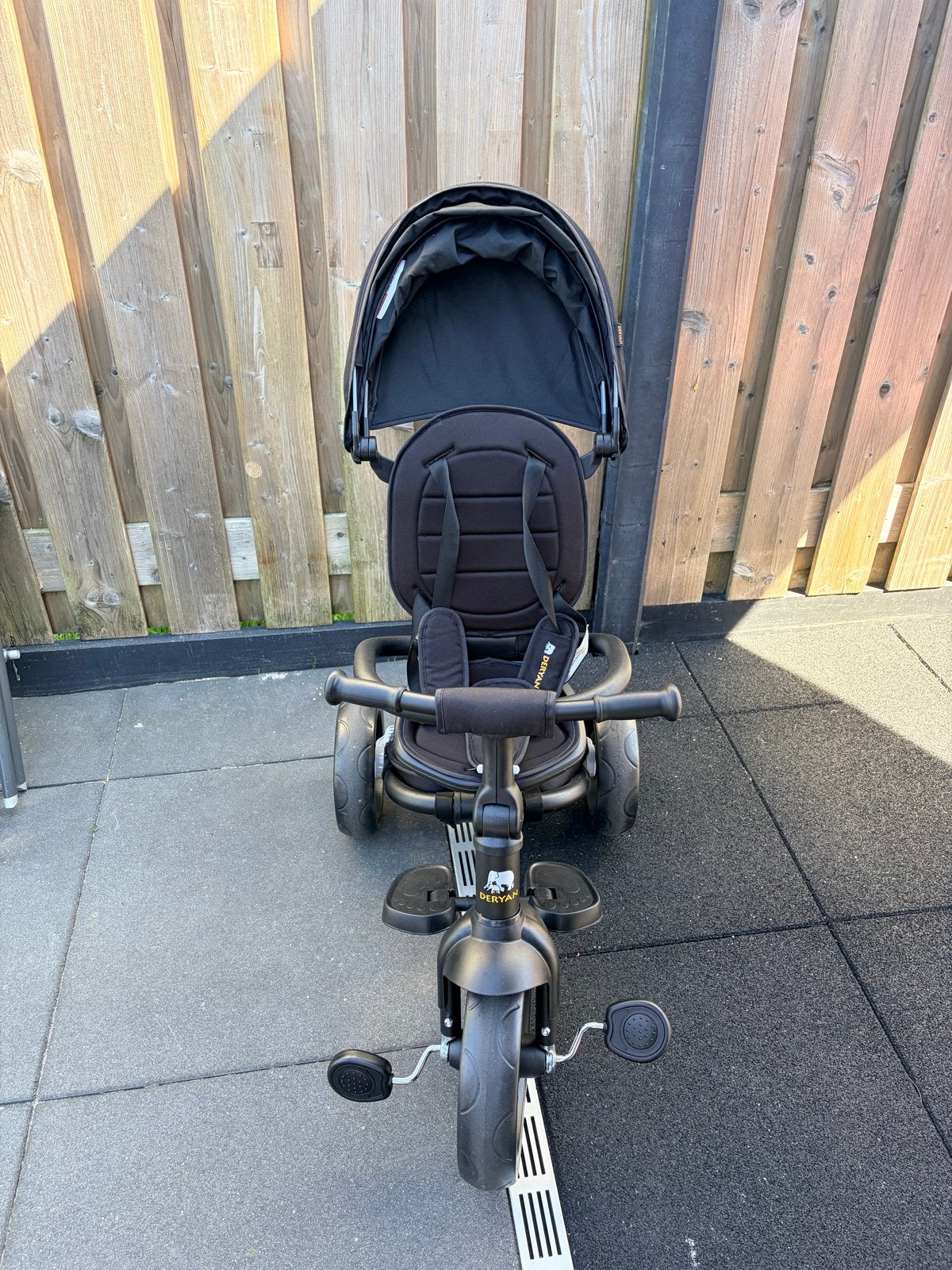 Deryan explorer luxe driewieler, Fietsen en Brommers, Fietsen | Driewielers, Ophalen, Zo goed als nieuw, Velgrem, Duwstang