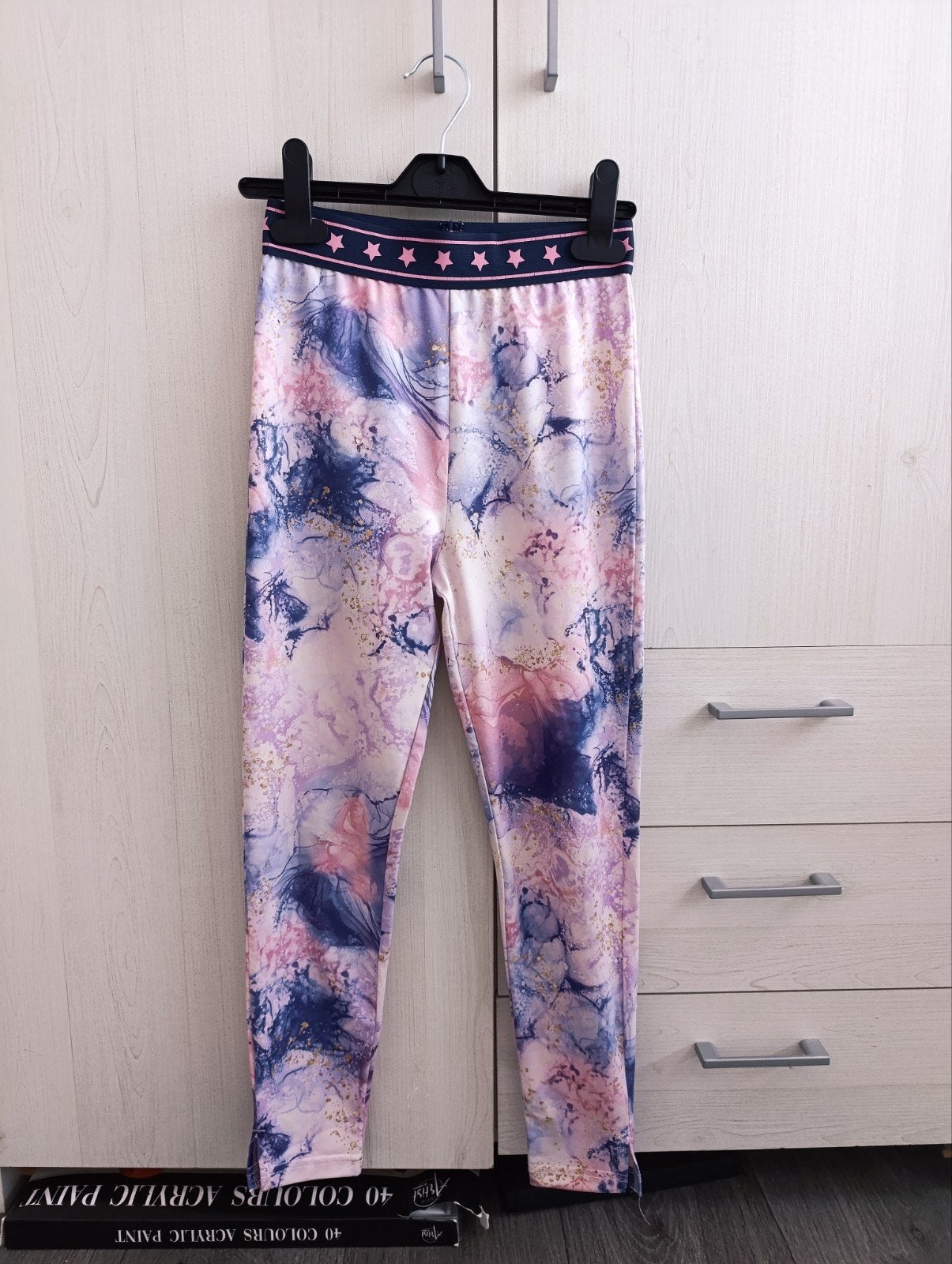legging/gymbroek voor meisjes van 10-11 jaar., Maat 36/38 (S), Zwart, Zo goed als nieuw, Legging