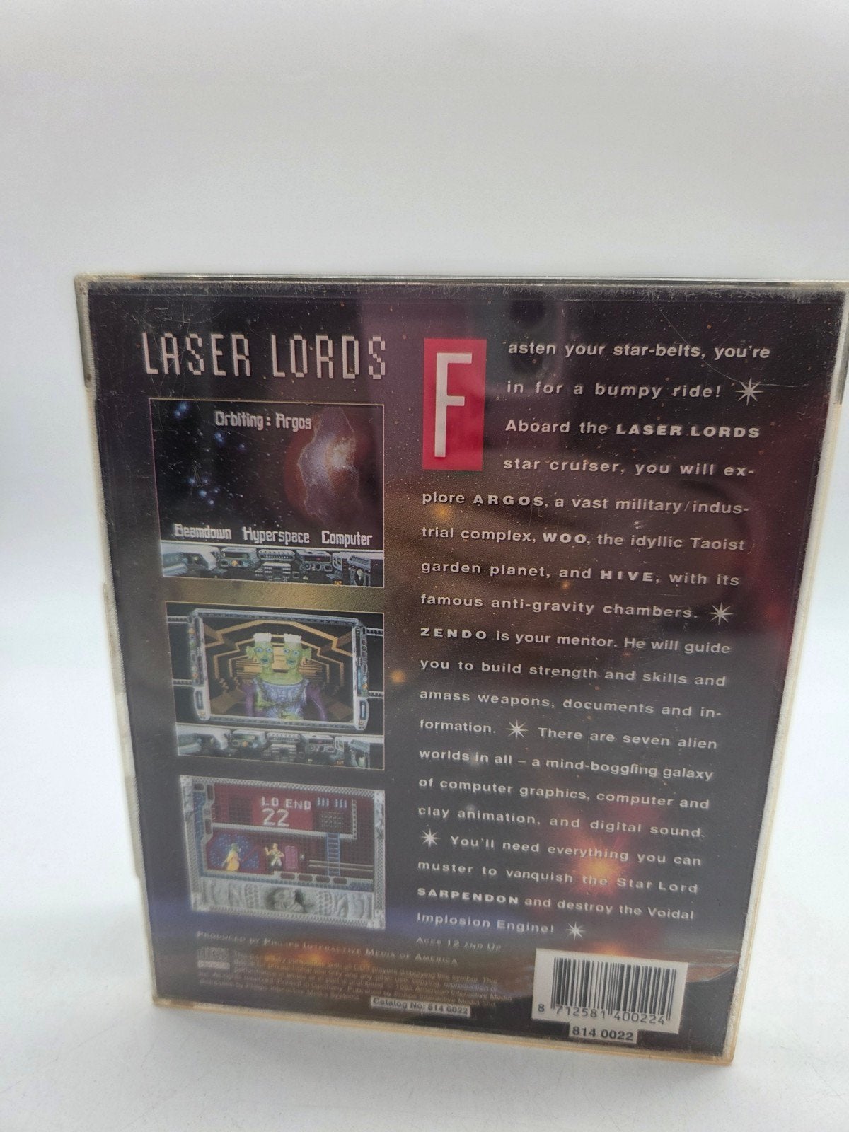 Laser Lords CD-i - Interactief Ruimteavontuur, Avontuur en Actie, Gebruikt, 1 speler, Info@philips.com