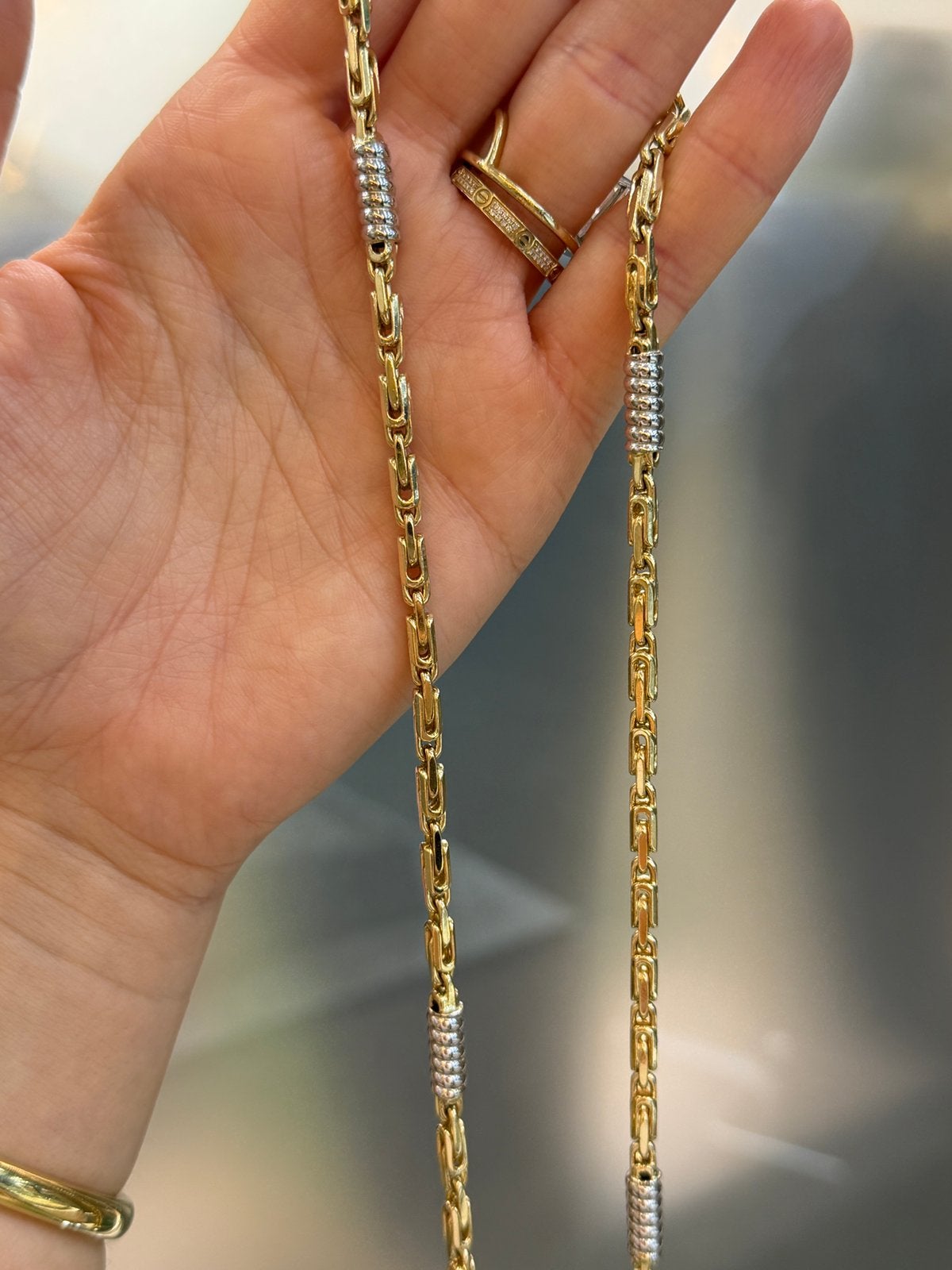 14KT Goud - 57.34 Gram - Ketting -MONTE CARLO - Herenketting, Sieraden, Tassen en Uiterlijk, Kettingen, Ophalen, Nieuw, Goud