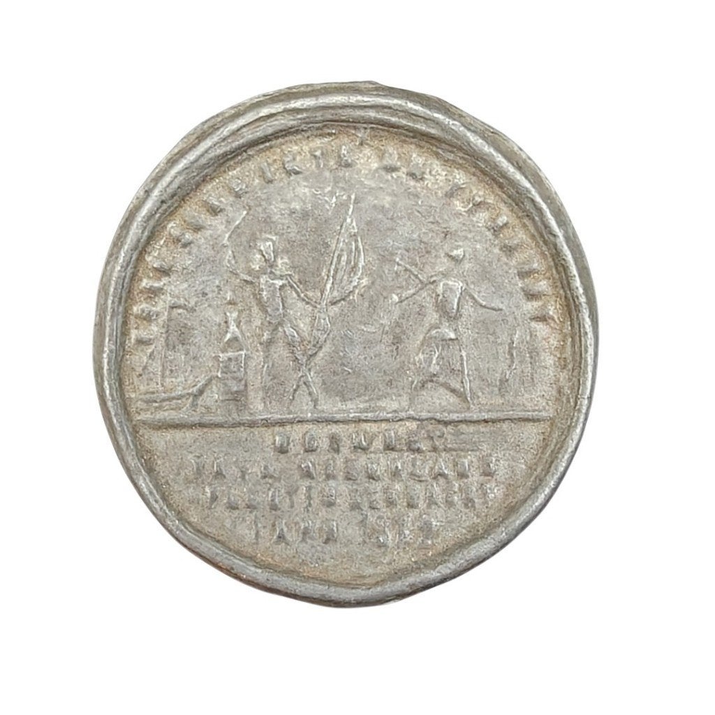 Penning den briel 1872 in lood, Ophalen of Verzenden, Overige materialen