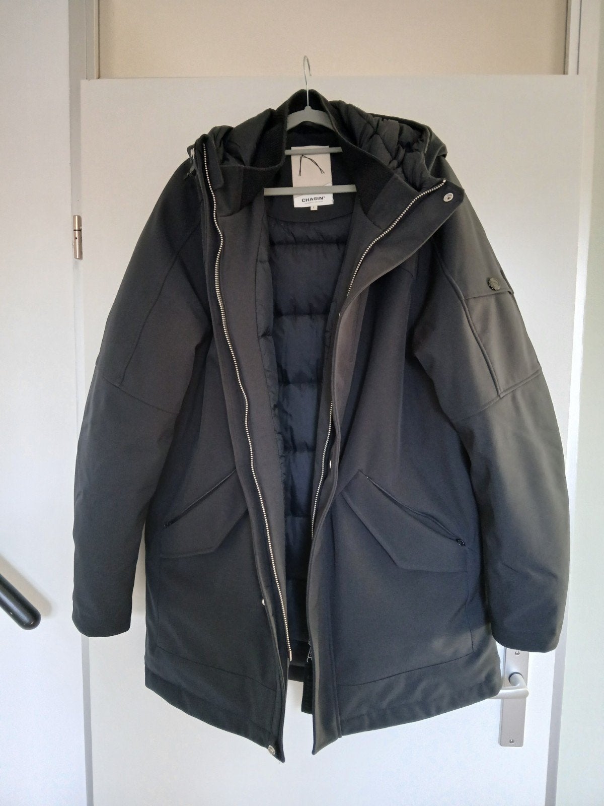 Chasin jas-Return, donker blauw, maat L, Kleding | Heren, Ophalen, Zo goed als nieuw, Blauw