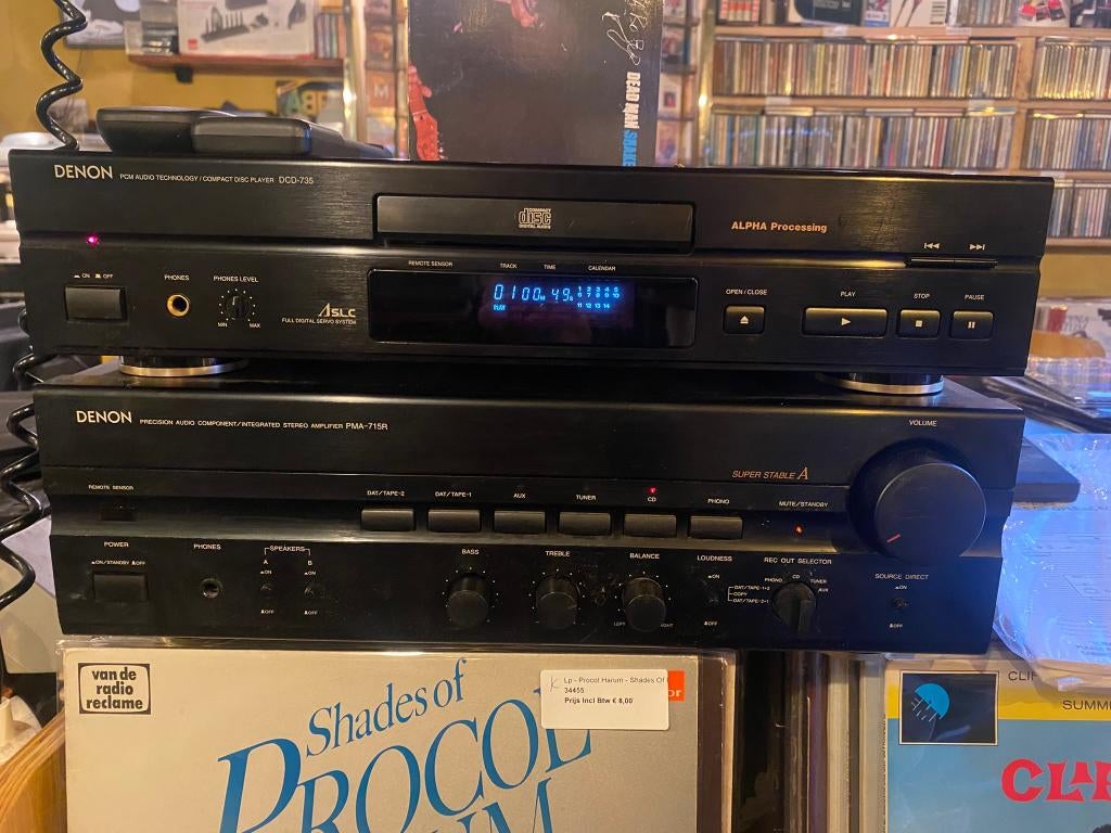 Denon PMA715r Versterker + DCD 735 Cd speler, -, Denon, -, Ophalen of Verzenden