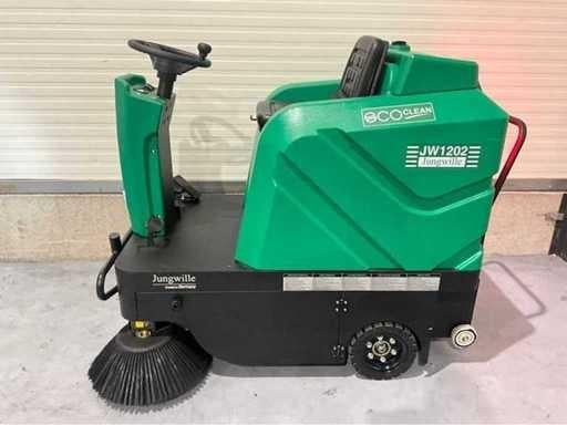 Jungwille JW1202 Zitveegmachine - Nieuw met extra borstelset, Tuin en Terras, Veegmachines, Ophalen of Verzenden, Nieuw, Jungwille