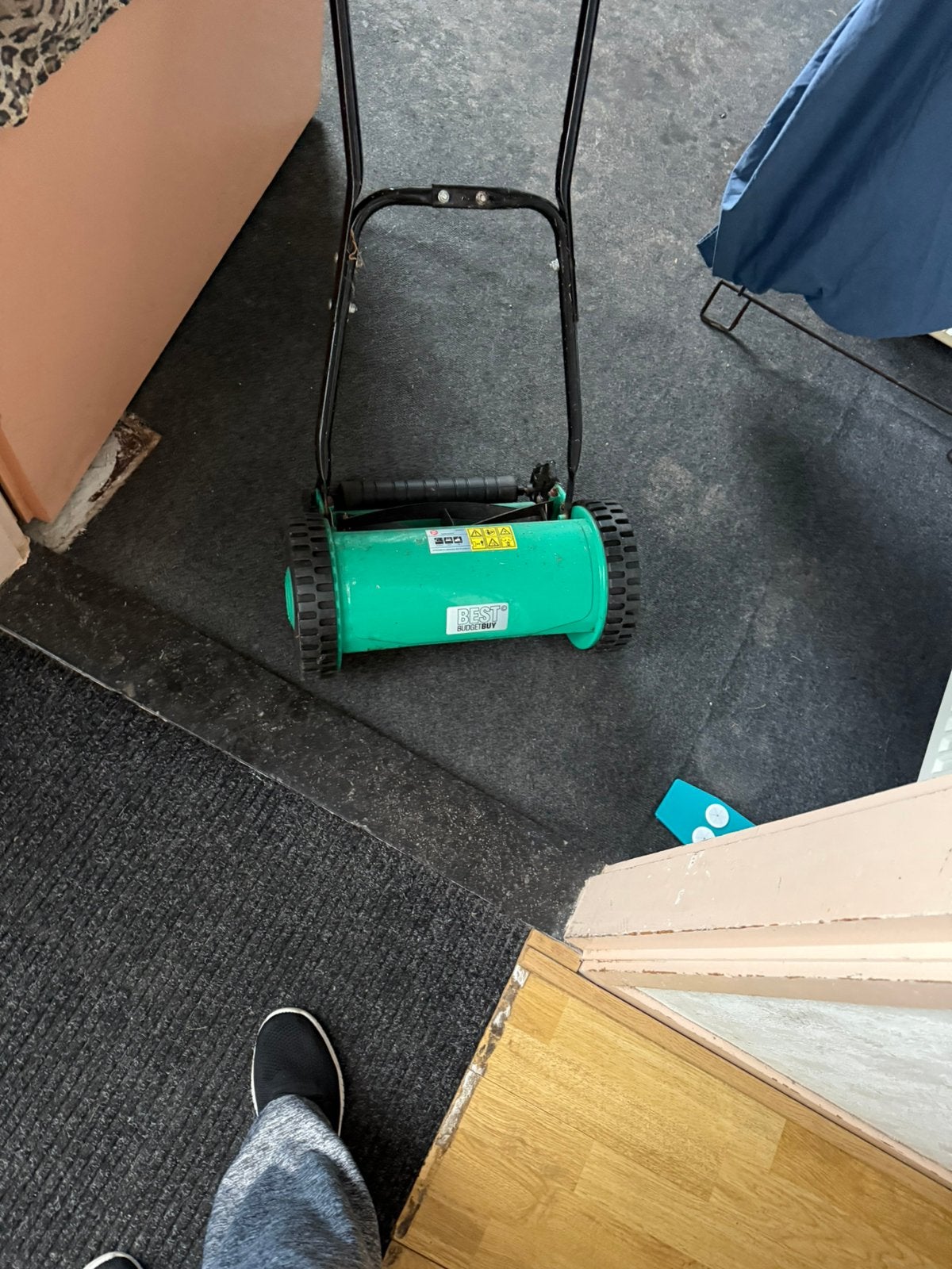 Hand grasmaaier, Ophalen of Verzenden, Zo goed als nieuw, Elektrisch
