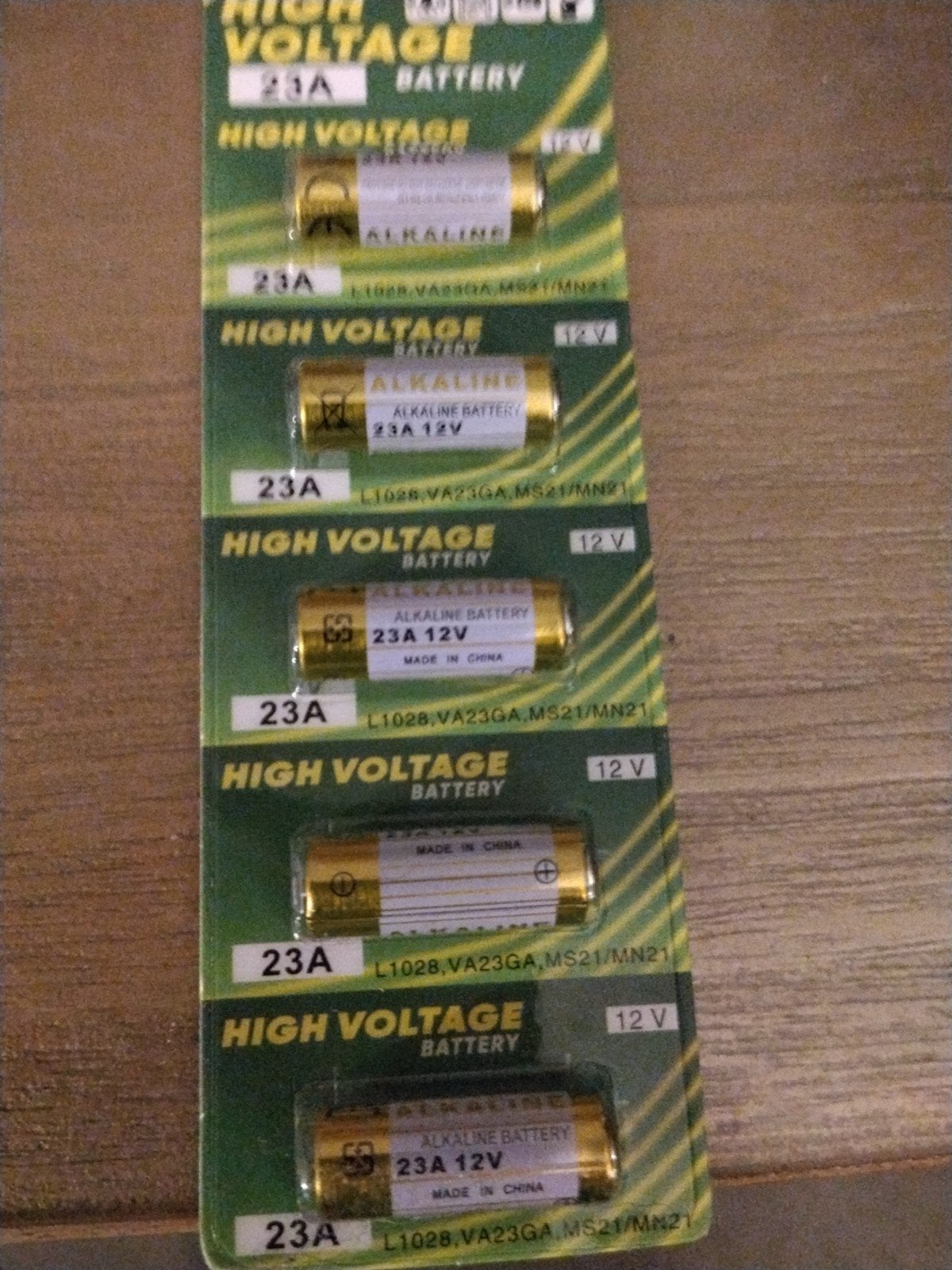 Nieuwe 23A 12V High Voltage - Set van 5, Ophalen, Nieuw