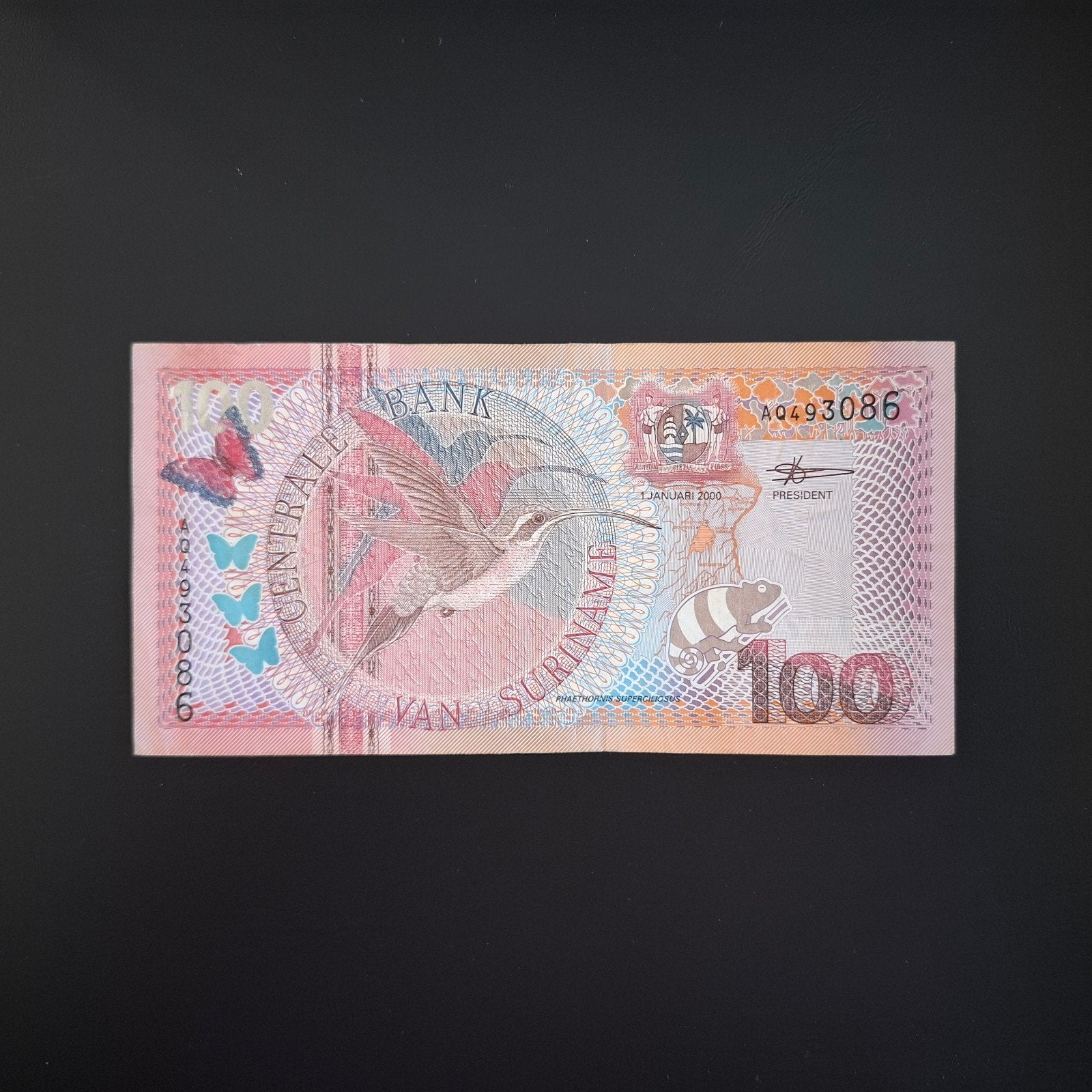 100 gulden Suriname #065, Verzenden, Zuid-Amerika, Los biljet