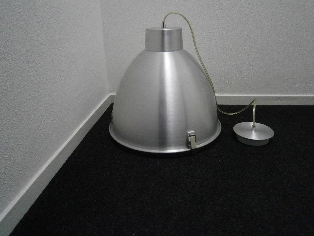 Hanglamp aluminium industrieel, Ophalen, Gebruikt, Metaal, E27 (groot)