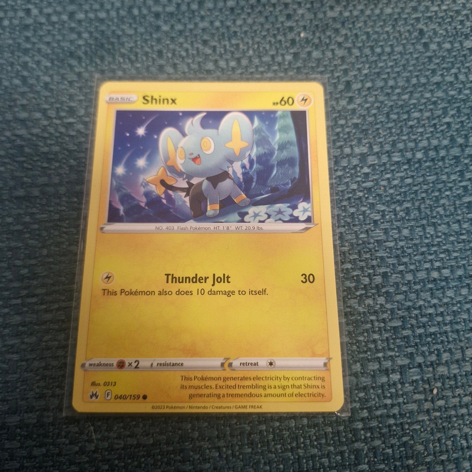Pokémon Kaart Shinx 040/159 - Basic - Zo goed als nieuw, Ophalen of Verzenden