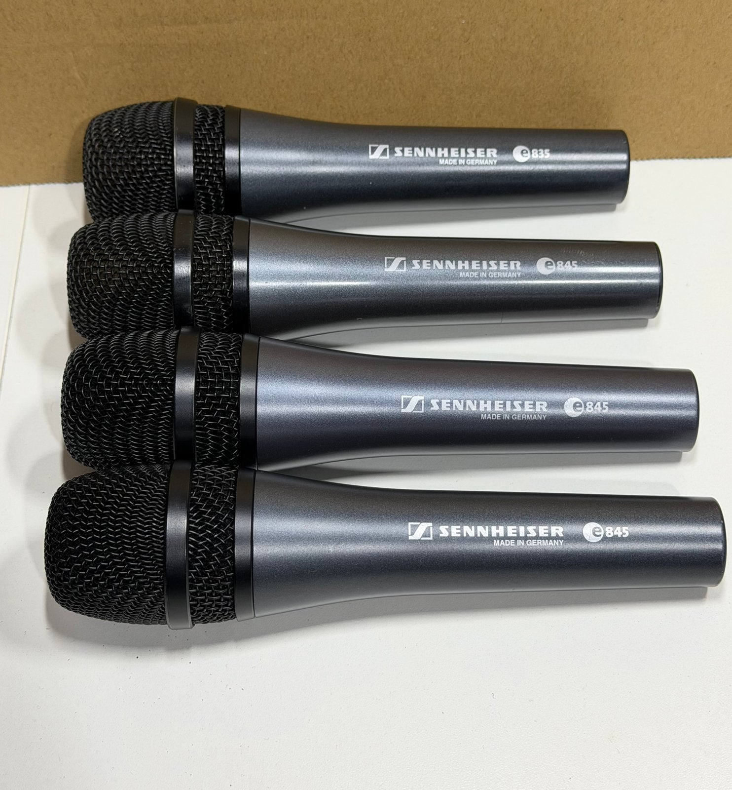 Lot 4x Sennheiser e835 - e845, Ophalen, Zo goed als nieuw, Overige typen