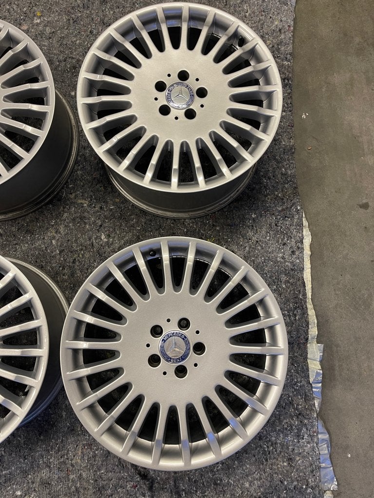 Mercedes S-klasse W221 velgen breedset 19 inch multi-spoke, Velg(en), Overige, Zomerbanden, Ophalen