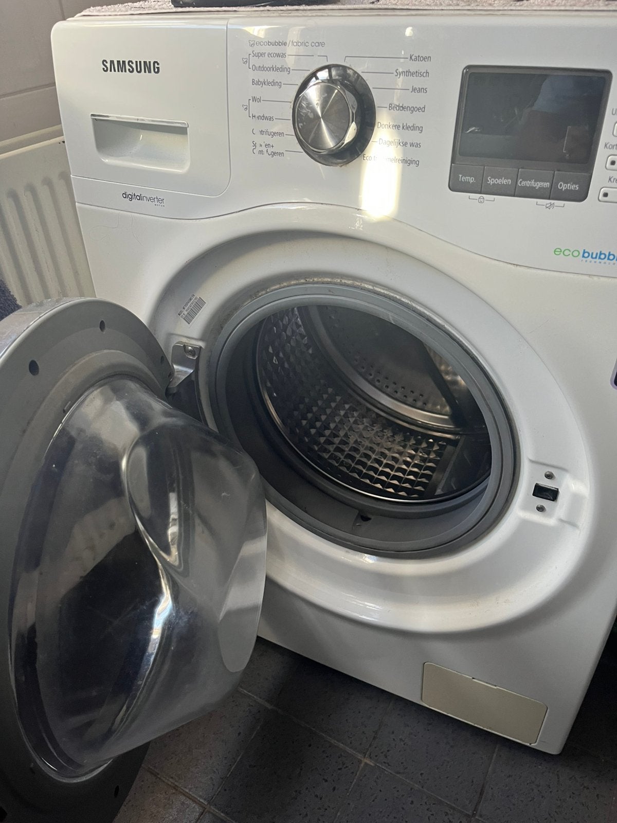 Samsung bubble wasmadchine, Ophalen, Zo goed als nieuw, 85 tot 90 cm, 1200 tot 1600 toeren