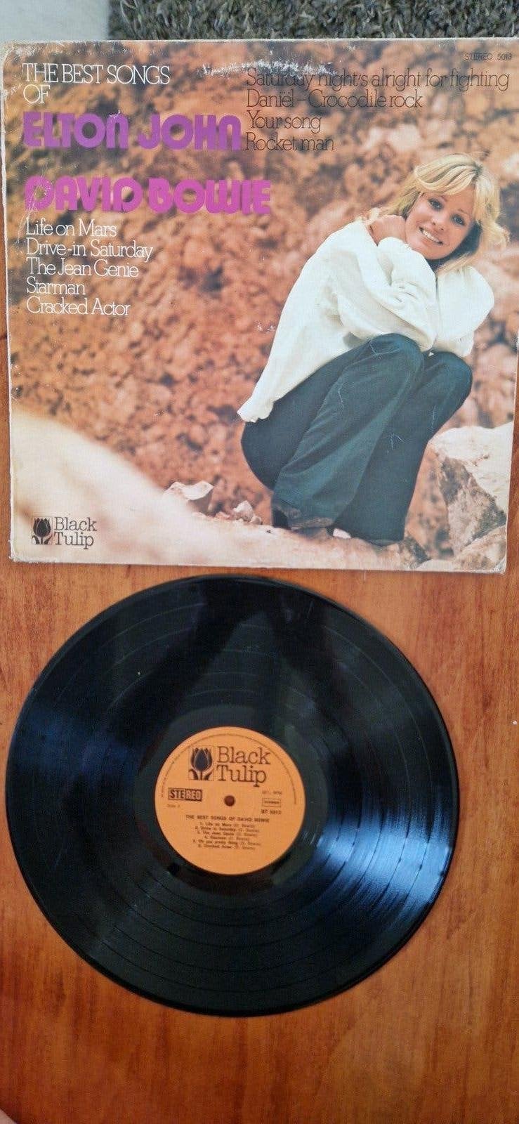 Elton John & David Bowie - The Best Songs Of LP, LP, Gebruikt, Pop, Inclusief binnenhoes