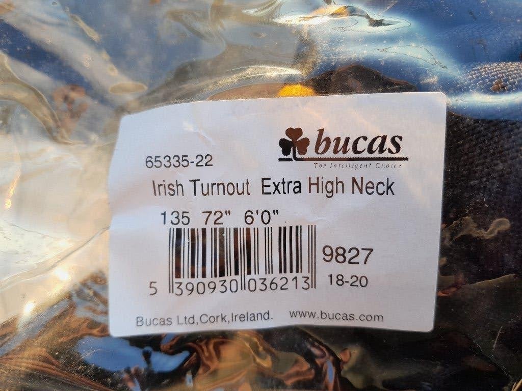 Bucas Irish Turnout Extra High Neck 135 NIEUW, Bucas, Ripstop, 300 g, Nieuw
