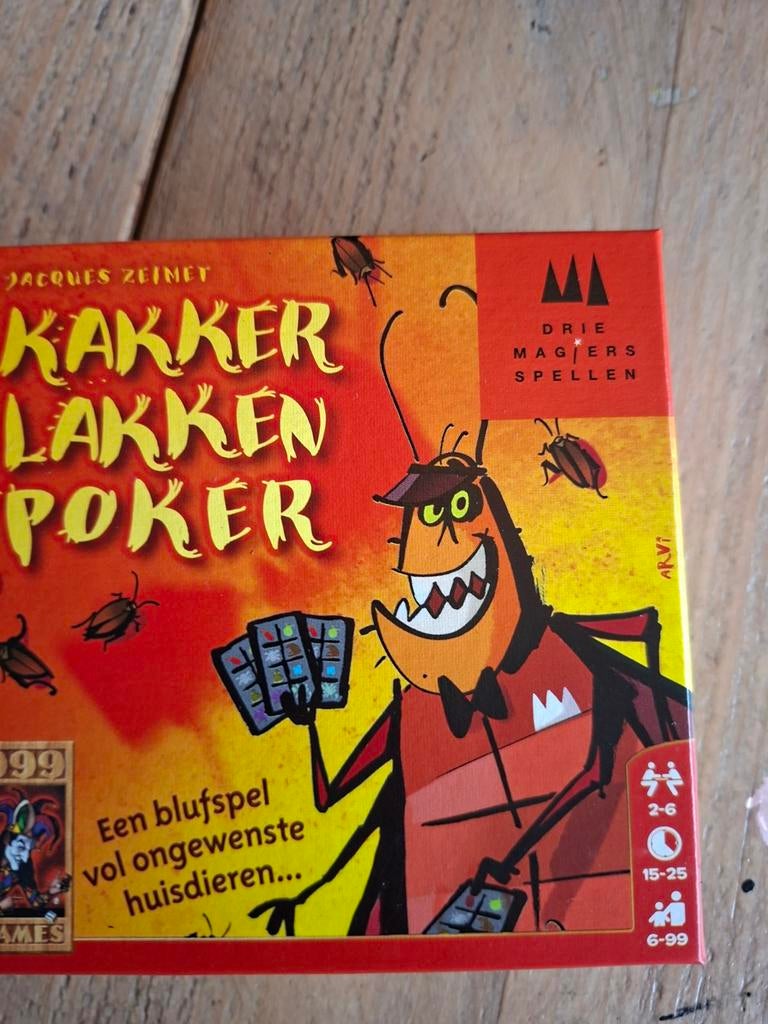 Kakkerlakken Poker - Nieuw blufspel, Hobby en Vrije tijd, Gezelschapsspellen | Kaartspellen, Vijf spelers of meer, Ophalen of Verzenden