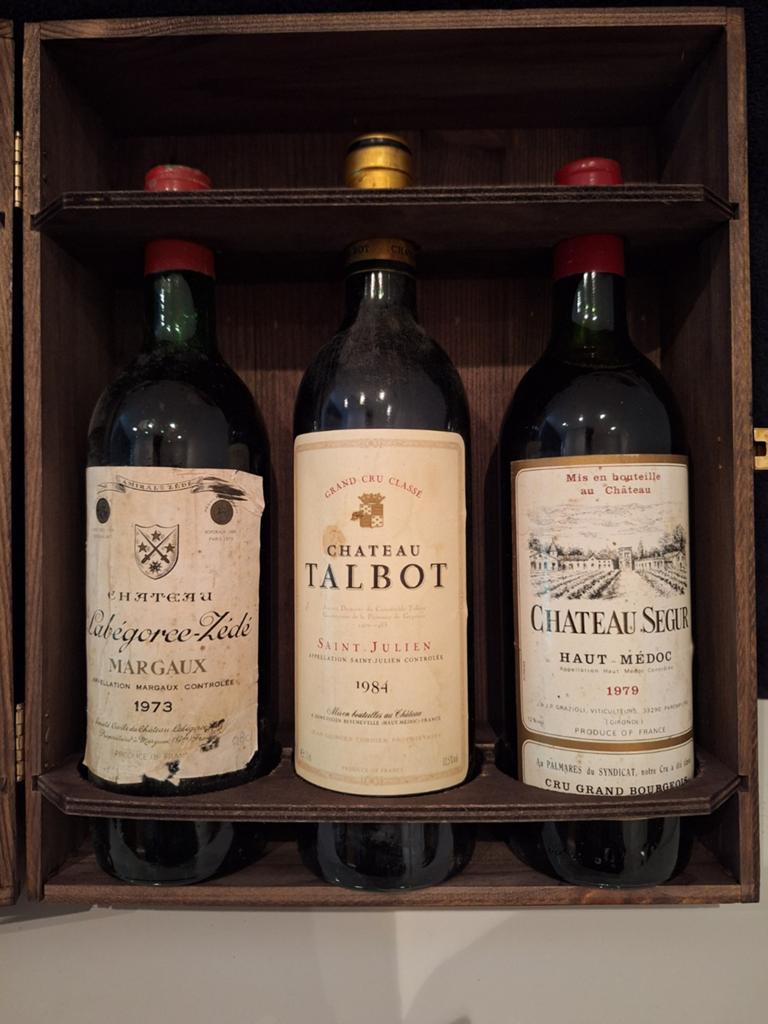 Exclusieve Franse Rode Wijnen: Château Talbot, Segur,, Frankrijk, Ophalen of Verzenden, Zo goed als nieuw, Rode wijn