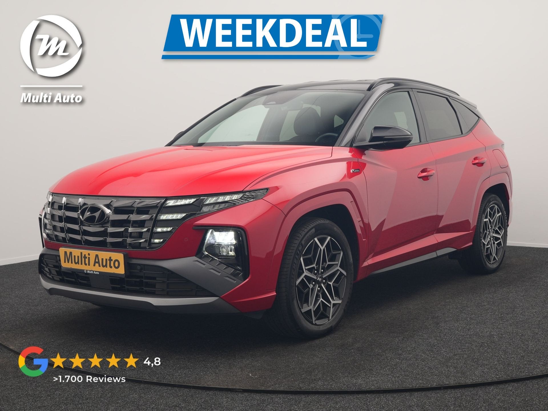 Hyundai Tucson 1.6 T-GDI N Line 4WD PHEV 265pk Dealer O.H. |, Auto's, Automaat, Dealer onderhouden, Gebruikt, 4 cilinders